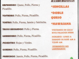 Antojitos Magui menu