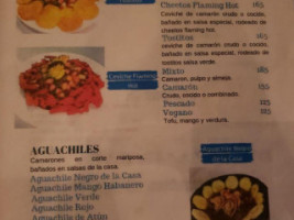 Sushis Y Mariscos Baajut menu