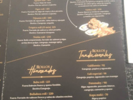 Temaky Sushi menu