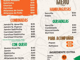 Tortas Vic menu