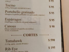 1287 Parrilla Alternativa menu