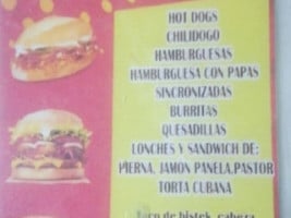 Dogos Y Lonches Lety menu