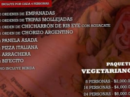 La Parrilla De Don Chep's menu