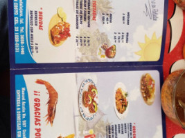 Mariscos El Velerito menu