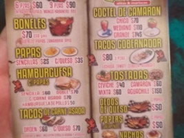 Ranita's Alitas Mariscos menu