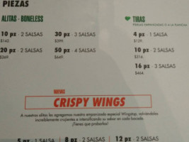 Wingstop Lindavista Monterrey menu