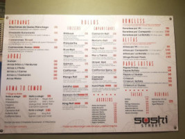 Sushi Street menu