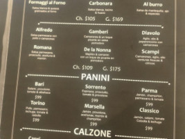 La Traviata menu