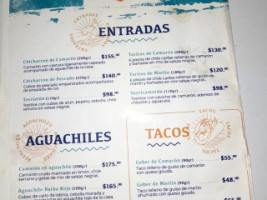 Mariscos La Terraza menu