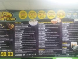 Pao Sushi menu