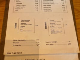 La Gaveta Café menu