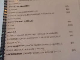 El Reloj menu