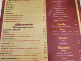 Caldo Ranchero (calderia) menu