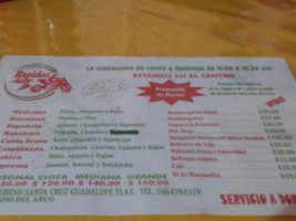 Rapidos Pizza menu