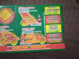 Pizza Pizza menu