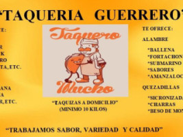 Taquería Guerrero menu