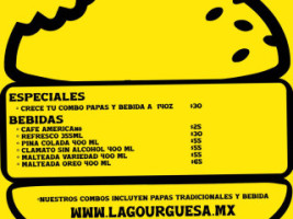 La Gourguesa menu