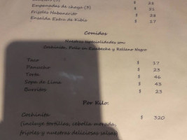 El Habanerito menu