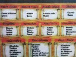 Taqueria El Tyson menu