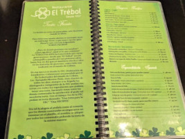 El Trebol menu