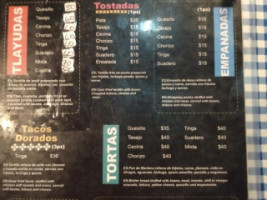 Los Foquitos menu