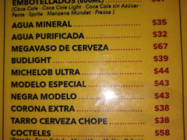 Los Trompos menu