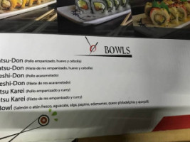 Ginza Ramen Sushi Clavería menu