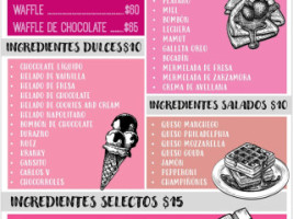 Crepas Clemape menu