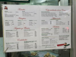 Cenaduria San Antonio menu