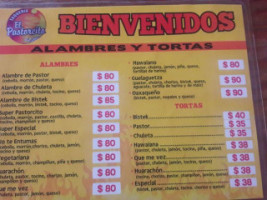 Taqueria El Pastorcito menu