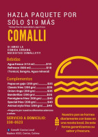 Comalli Cocina Local menu