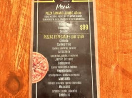 Tomate Pizza menu