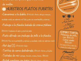 Cocina De La Hacienda menu