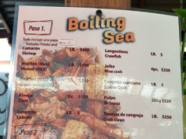 Boiling Sea Playas menu