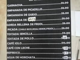 Antojitos Sanborn's menu