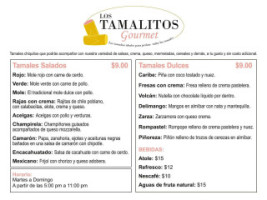 Los Tamalitos Gourmet menu