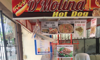 D’ Molina Hot Dogs menu