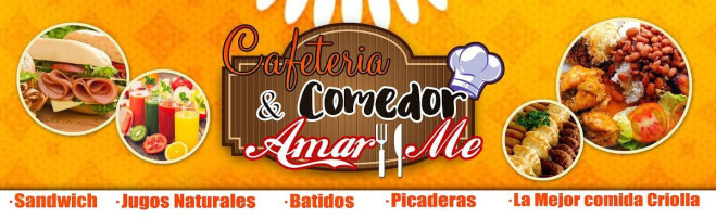 Cafetería Comedor Amarme menu