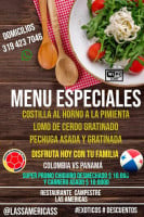 Las Americas Campestre menu