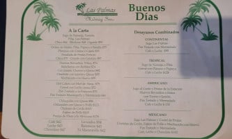 Las Palmas menu