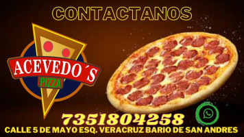 Acevedo´s Pizza menu