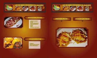 Sr. Patacon menu