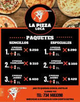 La Pizza Loca menu