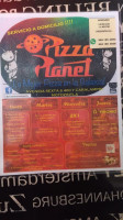 Pizza Planet menu