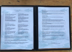 Coral Reef menu