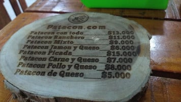 Mi Patacon! menu