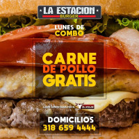 La Estacion Burger menu