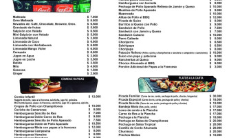 Y Heladeria Picolinos menu