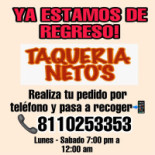 Taqueria Neto's Cardápio