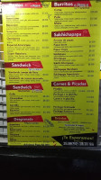 Fast Food menu